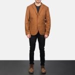 Men's Borges Khaki Cotton Blazer
