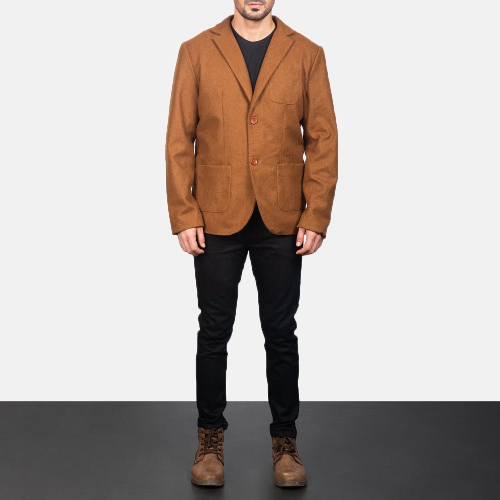 Men's Borges Khaki Cotton Blazer