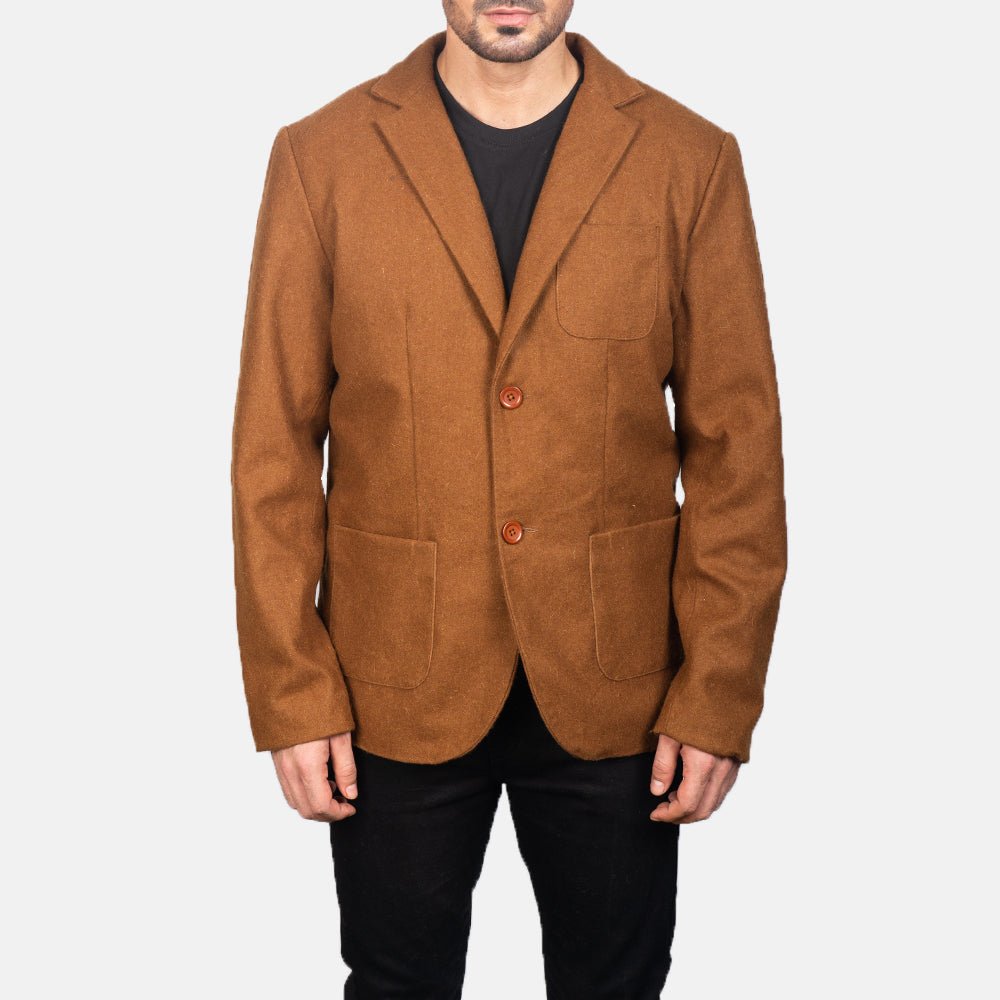 Men's Borges Khaki Cotton Blazer