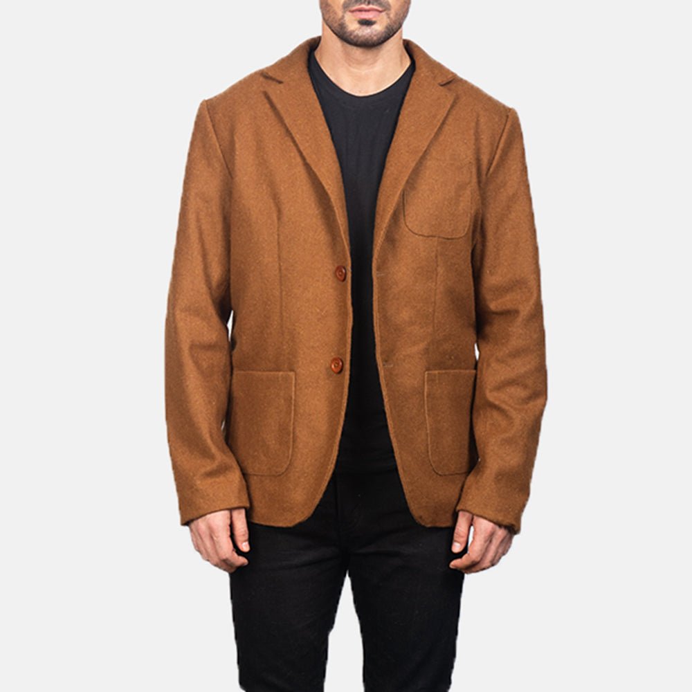 Men's Borges Khaki Cotton Blazer