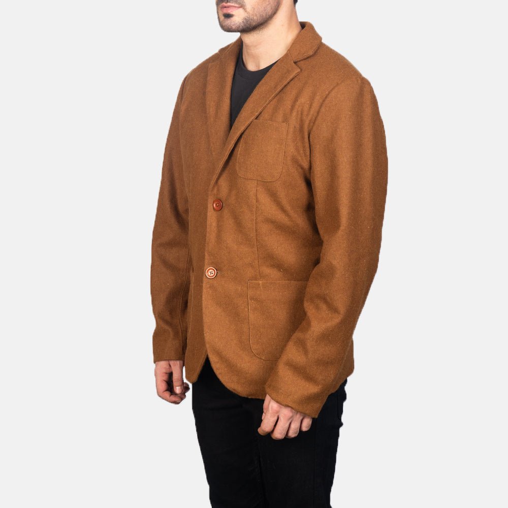 Men's Borges Khaki Cotton Blazer