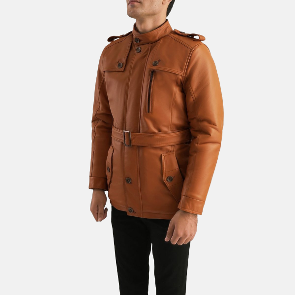 Men_s_Hunter_Tan_Brown_Fur_Leather_Jacket_Side2