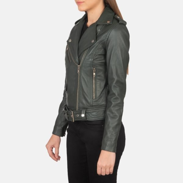 Women_s_Alison_Green_Leather_Biker_Jacket_Side_Pose_c15d62be-3330-4781-bd22-0b27ba5070bc